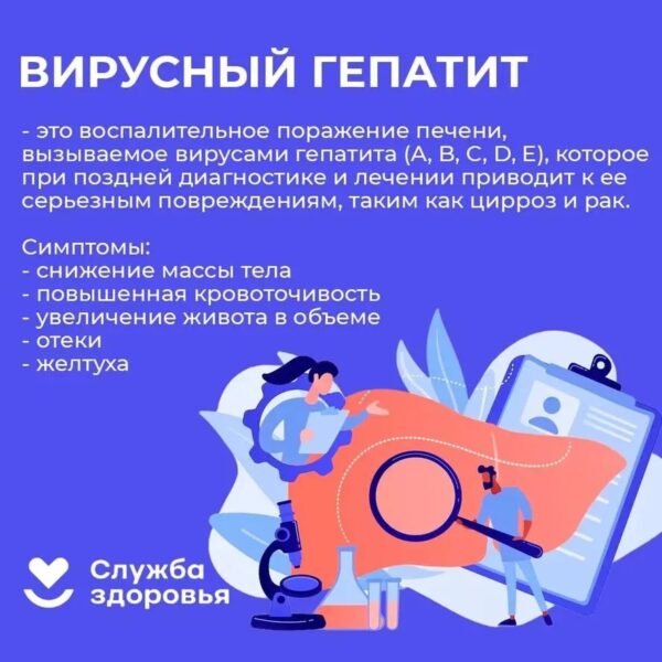 С 22 по 28 июля проходит Неделя профилактики заболеваний печени